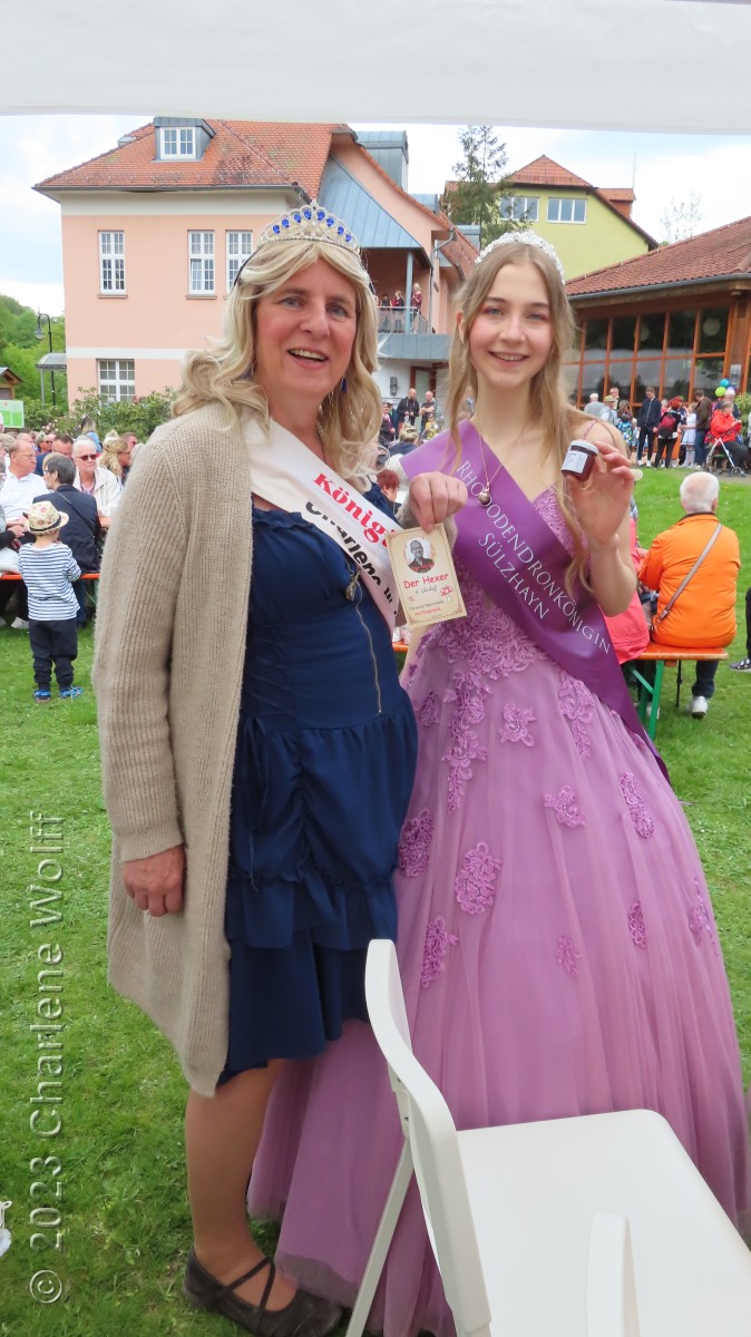 Königin Charlene und Königin Lätizia mit Marmelade vom Marmeladenhexer Glashoffs